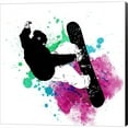 thumbnail image 2 of Snowboarder Watercolor Splash Part III by Sports Mania, Canvas Wall Art, 2 of 2