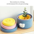 thumbnail image 6 of 3 Pack Lidded Basket,Decorative Cosmetics Baskets with Lids Natural Cotton Rope Lidded Baskets for Organizing,Gifts for Friends Women,Housewarming Gifts for New Home, 6 of 8