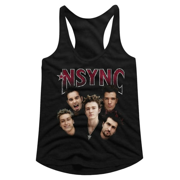 NSYNC Group Shot Women's Racerback Tank Top