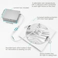 thumbnail image 3 of Luxrite 6 inch Ultra Thin Square LED Recessed Light, 5 Color Options, Dimmable, 12W, Wet Rated, 1000 Lumens, ETL Listed 4-Pack, 3 of 7