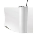thumbnail image 6 of Precut Butcher Paper Sheets for Sublimation Tumblers & Beer Can Glass (various sizes), White, Uncoated, 6 of 8