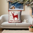 thumbnail image 6 of Luoshdecor 4Pcs Christmas Theme Pillow Cover, 18x18 in Winter Decorative Merry Christmas Home Throw Pillow Covers,Xmas Gift for Sofa, Bed,Decor, 6 of 9