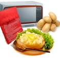 thumbnail image 2 of 4PCS Red Microwave Potato Bags Reusable Baked Bag Potato Microwave Baking Pouches for Potato Express, 2 of 5