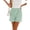 Mint Green#W0506&02, variant on Plaid Shorts Women Elastic Waist Wide Leg Women Summer Shorts Beach Vacation Color Block Baggy Lightweight Going Out Short for Women with Pockets Black S