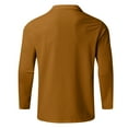 thumbnail image 3 of Jalioing Men's Golf Shirt Casual Long Sleeve Half Zip Collared T Shirt Dressy Fashion Ribbed Stretchy Tops, 3 of 5