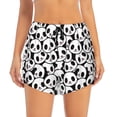 thumbnail image 4 of Lsque Cute Panda Printed Women's Running Shorts with Liner Pockets,Elastic Quick Dry Workout Athletic Gym Yoga Shorts,Womens High Waist Shorts-Medium, 4 of 9