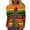 Style 1, variant on Womens Tops Plus Size 3/4 Sleeve Crewneck Shirts African Inspired Theme Tops Festival Print Loose Fit Party Casual Outfits