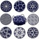 thumbnail image 1 of Posavasos de silicona de 8 piezas, posavasos con soporte, posavasos para café, adecuado para bar, escritorio, protección antideslizante para escritorio, 1 of 6