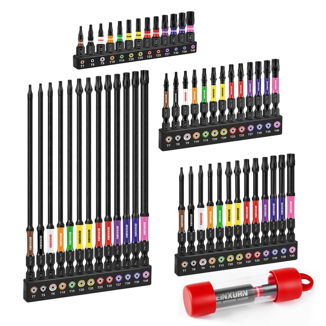 Juego de puntas de destornillador Torx GEINXURN Impact, 52 piezas magnéticas