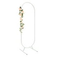 thumbnail image 2 of 5.6 FT Oval Wedding Stand Lighting Backdrop Stand Metal White Balloon Arch Frame for Ceremony Party Wedding Decoration, 2 of 8