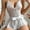 White, variant on XWSHYW Womens Pajama Sets Summer Solid Color Lace Underwear Sexy Halter Sleeveless Pajamas