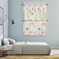 thumbnail image 6 of Dandelion Kitchen Curtains Valances and Tiers Set of 3 Vintage Flower Leaf Farmhouse Botanical Watercolor Tier Curtains and Valance with Rod Pocket for Small Windows, 27.5"x36", 6 of 9