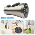 thumbnail image 5 of Versatile Pull Down Faucet Spray Head Replacement G1/2, 3 Modes Stream, Spray, Aquablade Rust Resistance, Easy Installation, 5 of 6
