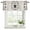 Light Brown, variant on Vintage Bees Crowns Curtain Valances for Windows, Kitchen Valance Window Treatments Panel 2 Pack, Rustic Leaves Rings Brown Gradient Rod Pocket Short Curtains for Bathroom Bedroom 42 x 12 Inch