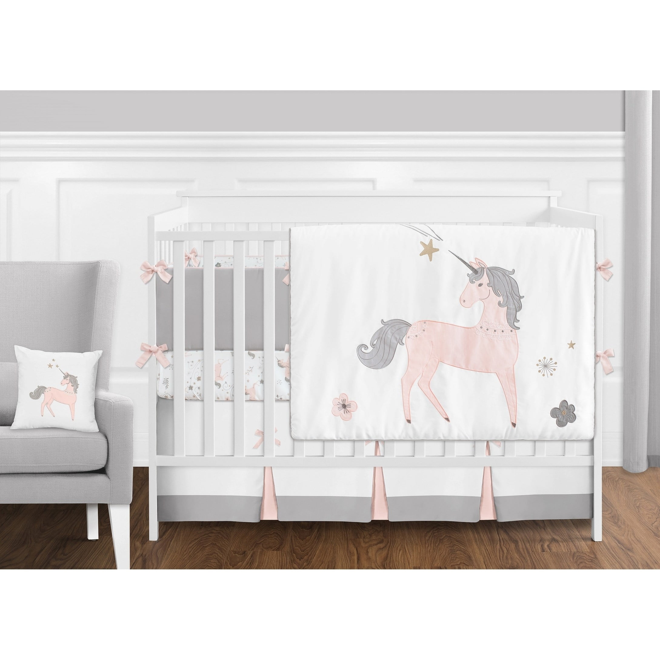 unicorn crib bedding walmart