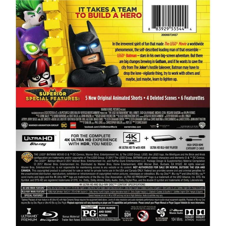 THE LEGO BATMAN MOVIE/FILM LIMITED EDITION Gift Set & Mini Figure  DVD/Blu-Ray
