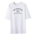 thumbnail image 1 of Camiseta para mujer, ropa con cuello redondo, trajes de moda, regalo, camisetas de manga corta, camiseta básica para el trabajo, Camping, viajes, uso Blanco, 1 of 8