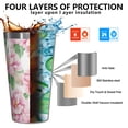 thumbnail image 3 of 16oz Tumblers Pioneer Flower Stainless Steel Vacuum Insulated Double Wall Travel Tumbler Cups Mug with Lid and Straw,Cleaning Brush for Coffee,Tea, 3 of 4
