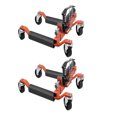 thumbnail image 1 of 2-Pack Car Wheel Dolly Set w/ Hydraulic Jack, 1500LBS Capacity, for Trucks, RVs & Trailers, Orange, 1 of 7