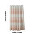 thumbnail image 3 of BAOPAI Weave Shower Curtain Heavy Duty Polyester Fabric With 12 Hooks 3-in-1 Set Reinforced Top Joints Waterproof Bathroom Accessory, 3 of 6