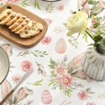 thumbnail image 5 of Easter Tablecloth 60×60 Inch, Bunny Ear Flowers Spring Washable Table Cover for Party Picnic Dinner Decor, 5 of 6