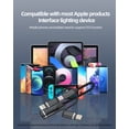 thumbnail image 7 of USB C Lightning Micro USB Male to USB Female Adapter(3in1)Type C OTG 3.0 Cable for iPhone 16 15 14 Pro Max MacBook for iPad for Apple USB-A Flash Drive Camera Compatible for Samsung S25 Car Converter, 7 of 7