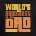 thumbnail image 3 of CafePress - Worlds Grooviest Dad Men's Deluxe T Shirt - Mens Tri-blend T-Shirt, 3 of 4