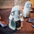 thumbnail image 2 of Halloween Horror Ghost Reading Book Resin Ornaments, Cute Little White Ghost Accessories Halloween Party Supplies, 2 of 5