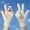 K, variant on Anuirheih Gloves for Cold Weather, A Pair Winter Open Finger Thickened Warm Padded Cute Students Cold Wool Split Finger Screen Gloves