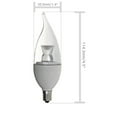 thumbnail image 5 of 6 Pack Bioluz LED "Flame Tip" Dimmable Candelabra LED E12 Candelabra Base Candle Bulbs 2700K (Warm White) 40 Watt using only 5 Watts, Chandelier, Indoor/Outdoor (BE12-5WW-6), 5 of 5