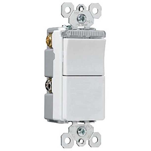 Tm81plwcc White Decorator Combination Device 1 Single Pole Switch With Pilot Light