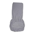 thumbnail image 3 of Funda elástica para silla medio envuelta gris claro perfecl Cubierta de asiento, 3 of 8