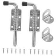 thumbnail image 4 of FELTECHELECTR 2Sets Silver Barrel Bolt Latch Reinforced Durable Portable Design for Doors Windows, 4 of 8