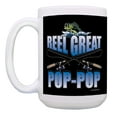 thumbnail image 2 of ThisWear Funny Grandpa Gift Fishing Reel Great Pop-Pop Fishing Mug 2 Pack 15oz Coffee Mugs Black, 2 of 4