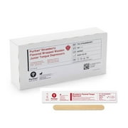 Puritan Strawberry Flavored Tongue Depressor 5-1/2 inch Length Wood 1 Box of 50