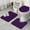 Purple Black Ornament, variant on Green Sun Moon Cloud Planet Pattern Bathroom Rugs Sets 3 Piece,Toilet Cover Set,Absorbent Non Slip Bathroom Mats Sets with U-Shaped Contour Rug Toilet Rug Set