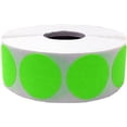 thumbnail image 1 of Autocollants Ronds Verts Fluorescents 1 Pouce Pouce Rond Lot de 500, 1 of 5