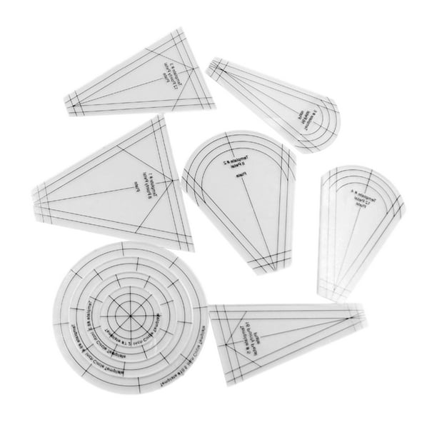 TAONMEISU Quilting Rulers and Templates 10Pcs Acrylic Dresden Plate