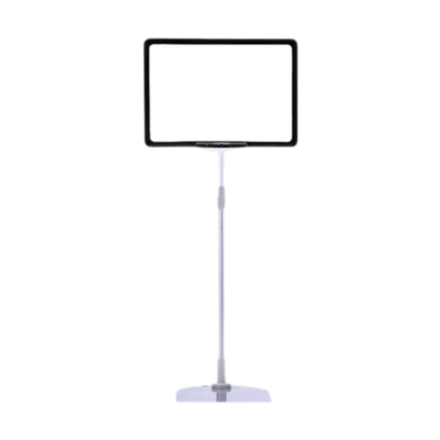 GUOOL Adjustable Sign Holder Poster Stand Heavy Duty Floor Sign Stand Holder Sign Rack Black