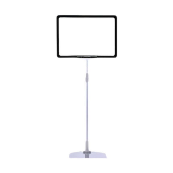 colaxi Adjustable Sign Holder Floor Sign Stand Holder Note Holder Reusable, Store Tag, Versatile Frame Poster Stand Price Tag Holder Black