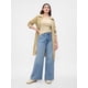 thumbnail image 4 of Jeans de Mujer GAP de Tiro Alto y Pierna Ancha en Color Claro Bergie 30REG, 4 of 8