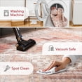 thumbnail image 2 of nuLOOM Dania SpinClean Machine Washable Medallion Area Rug, 2' 6" x 8', Runner, Dania Rust, 2 of 12