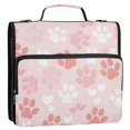 thumbnail image 5 of FORMRS Zipper Binder with Shoulder Strap 1.5-inch Ring 500 Sheet Capacity File Bag, Pink Paw Pattern, 5 of 5