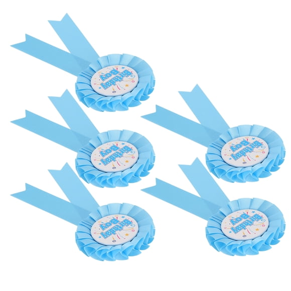 Broche Épingle, Métal 5 Pcs Joyeux Anniversaire Épingles Paulettes pour Étudiants pour Anniversaire pour Fête pour Parents Bleu