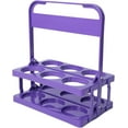 thumbnail image 2 of Drink Carrier For Delivery, Collapsible Drink Carrier With Handle, Foldable Drinks Caddy With Tray, For Outdoor Gatherings, Picnics, Camping Trips, And Home(Dark Purple), 2 of 8