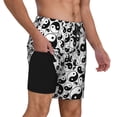 thumbnail image 2 of Balery Yin And Yang Bañador para hombre, shorts de playa de secado rápido con entrepierna y forro de compresión-X-Large, 2 of 6