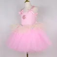 thumbnail image 5 of Disfraz de donut para niña, para fiesta de cumpleaños de Halloween, vestido de princesa con tutú elegante, ropa de vestir de donut de chocolate para niña pequeña, 5 of 5