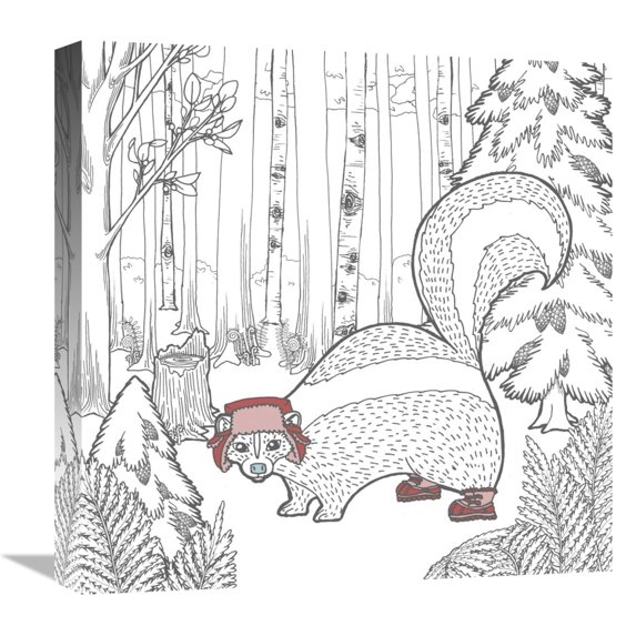 Global Gallery's 'Color the Forest Color X' by Elyse DeNeige Stretched Canvas Wall Art