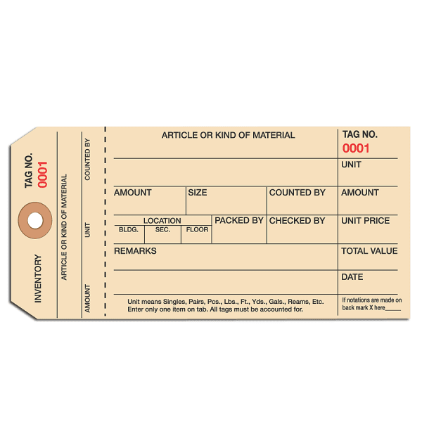 Manila Inventory s 1 Part Stub Style 6000 6999 Box Of 1 000 Walmart Com