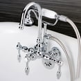 thumbnail image 3 of Aqua Vintage AE8T1TAL Tudor Wall Mount Clawfoot Tub Faucet, Chrome - Polished Chrome, 3 of 3